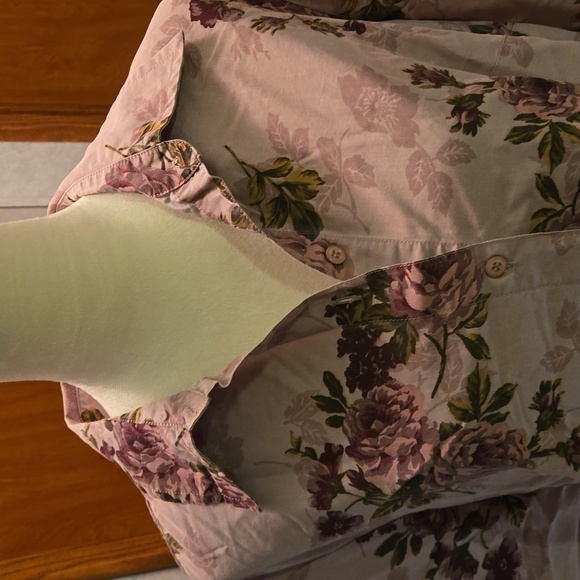 Liz Claiborne First Issue Top Lavender Floral Print Women 2X - Picture 2 of 9